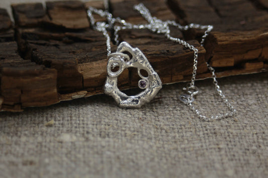 Flow Amethyst Pendant - One of a kind