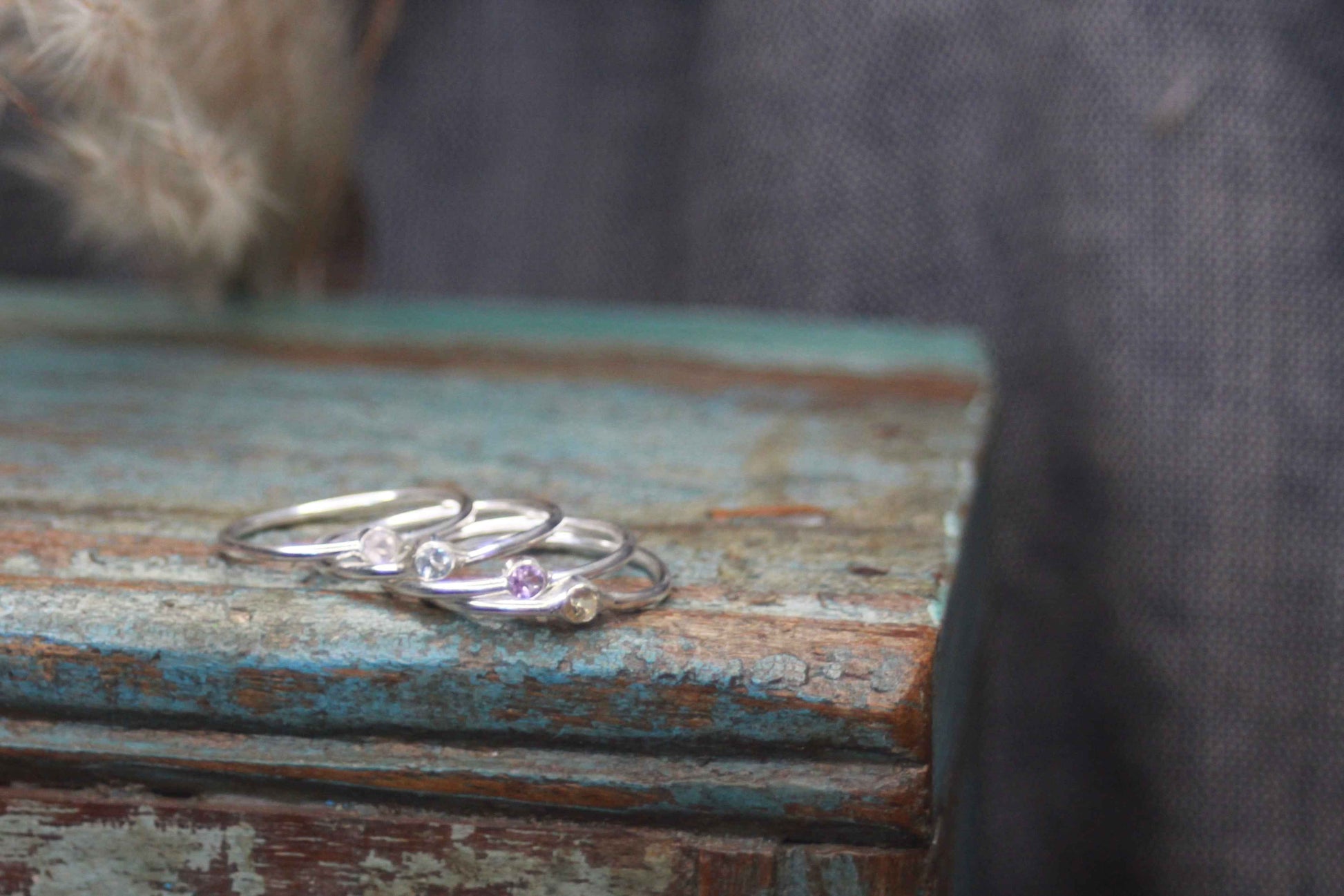 Gemstone Stacking Ring