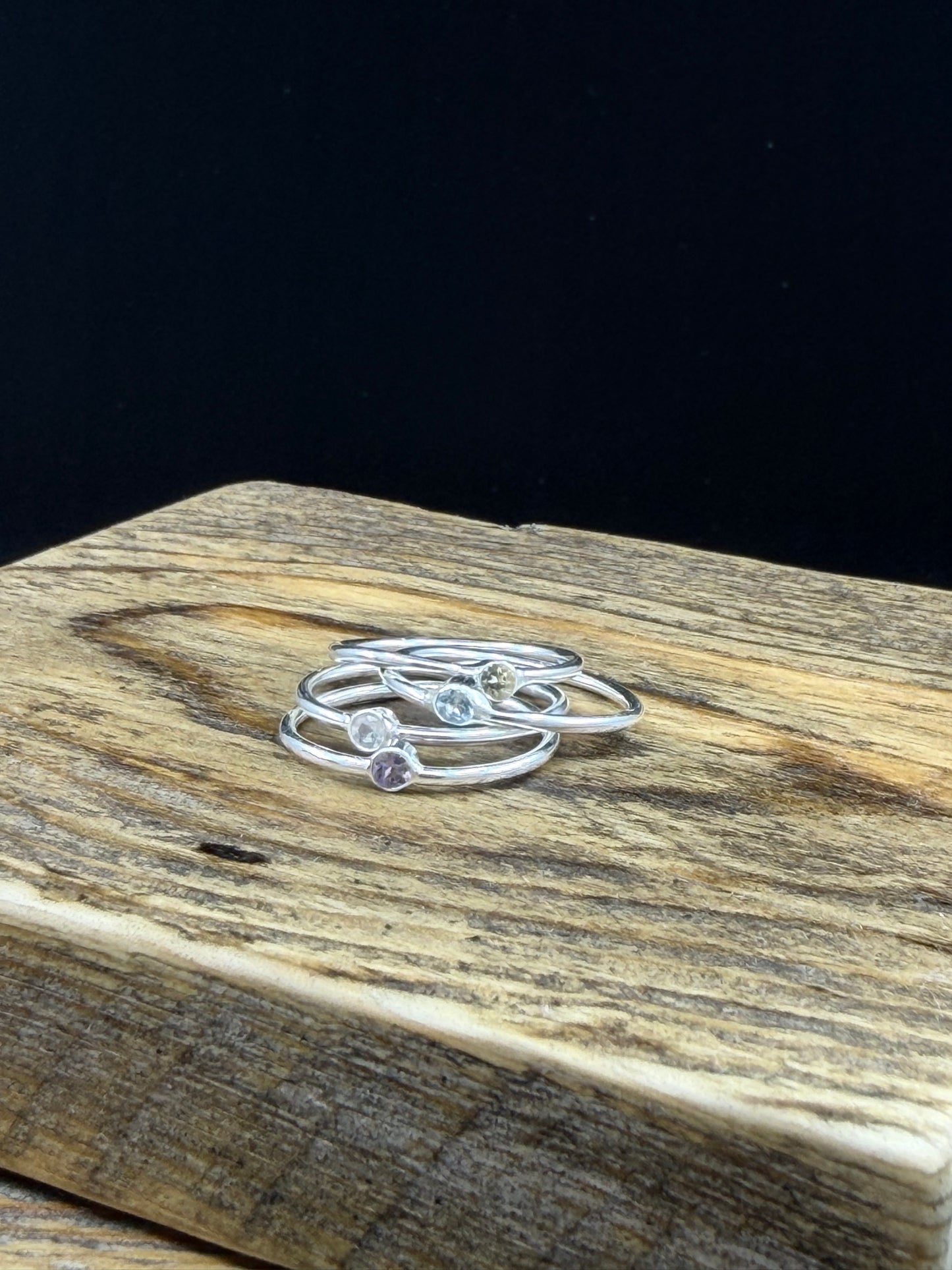 Gemstone Stacking Ring
